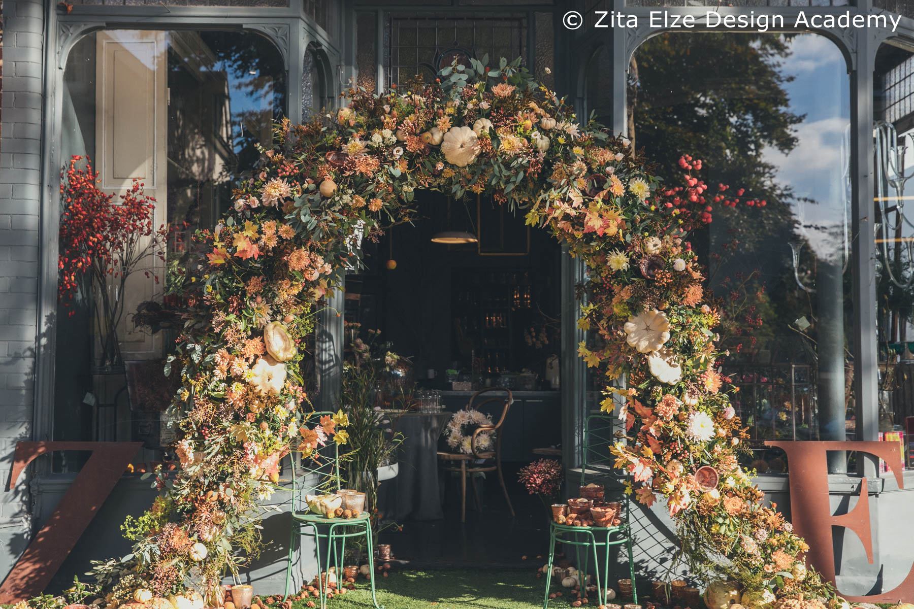 Autumn Flower Arch