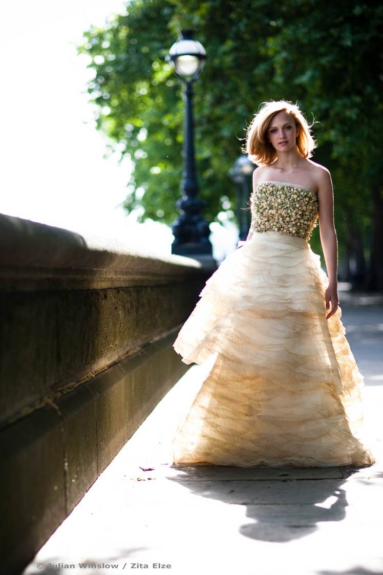 Fairytale Floral Gowns, British MODE June 2014
