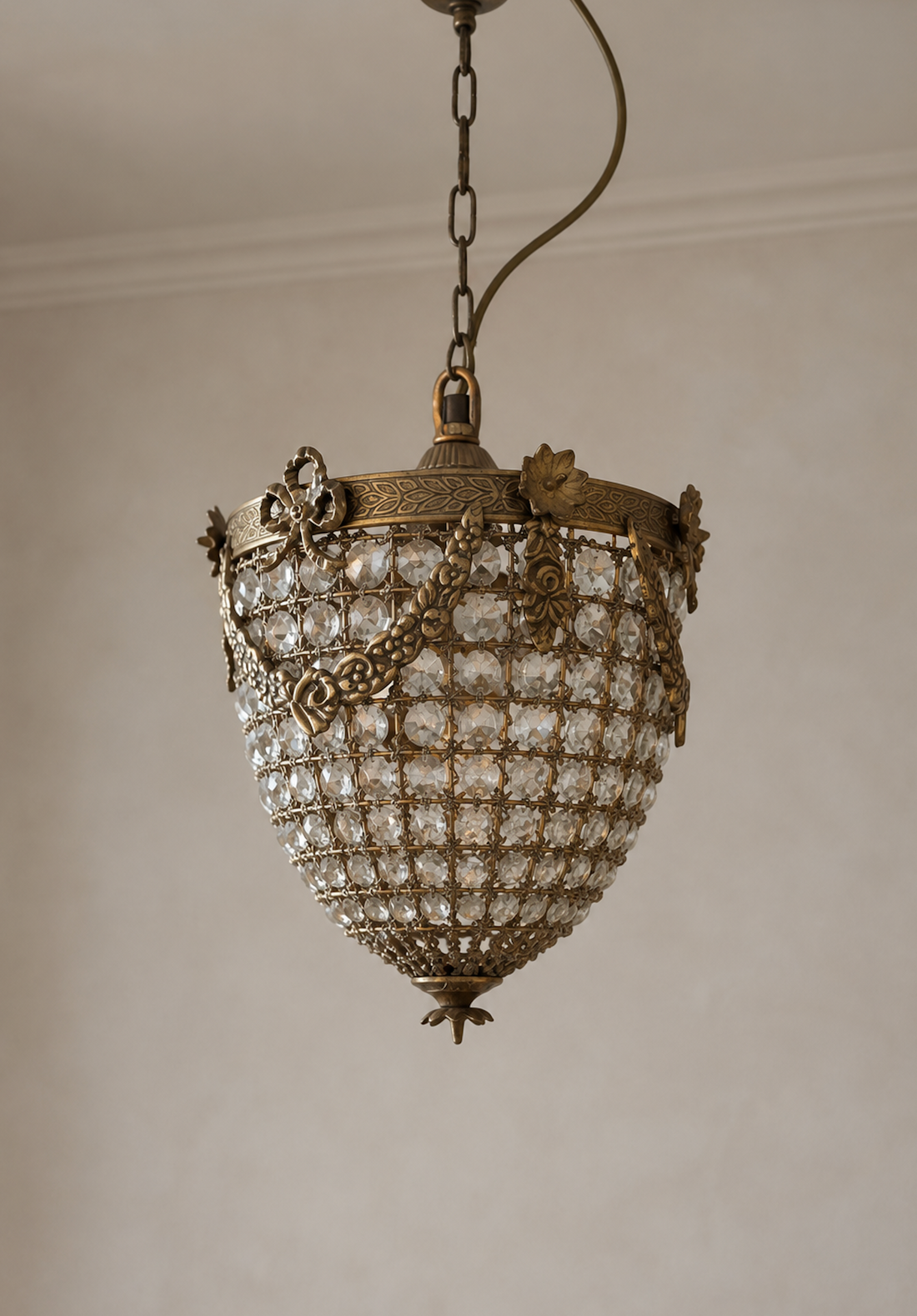 Crystal Basket Pendant