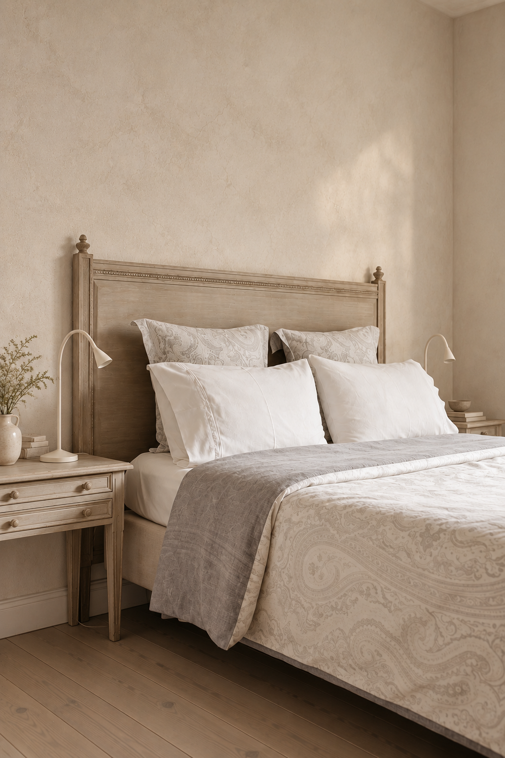Headboard & Matching Bedside Tables