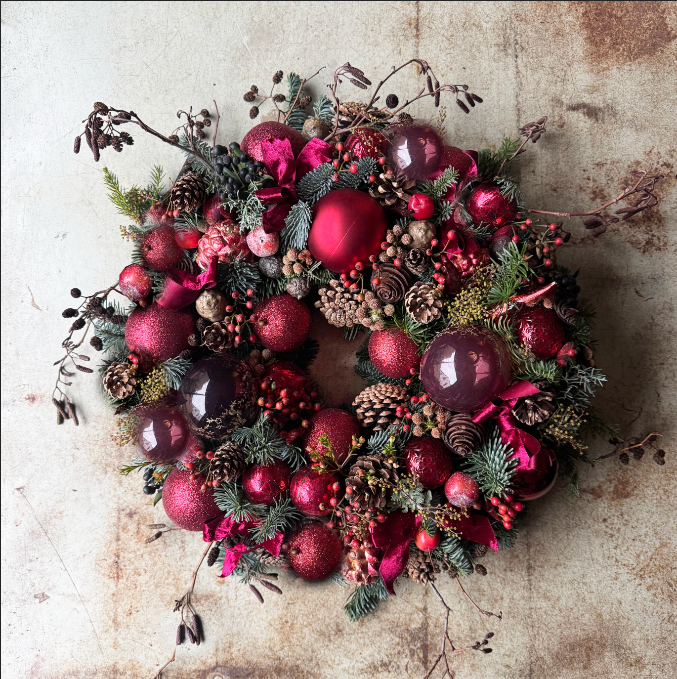 Royal Ruby Wreath