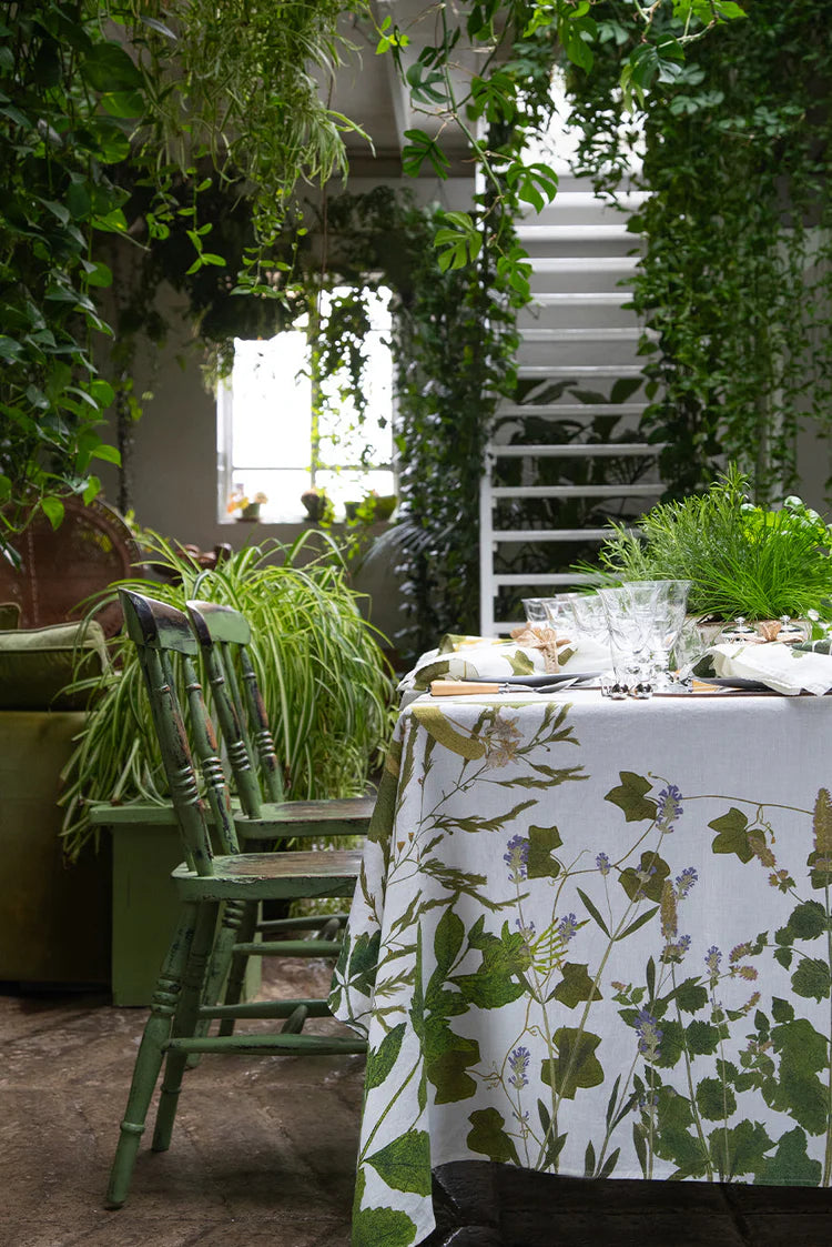 Summerill &amp; Bishop | Herb Garden Linen Tablecloth