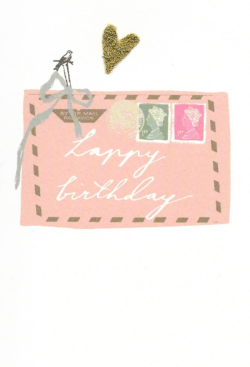 Birthday Letter Pink