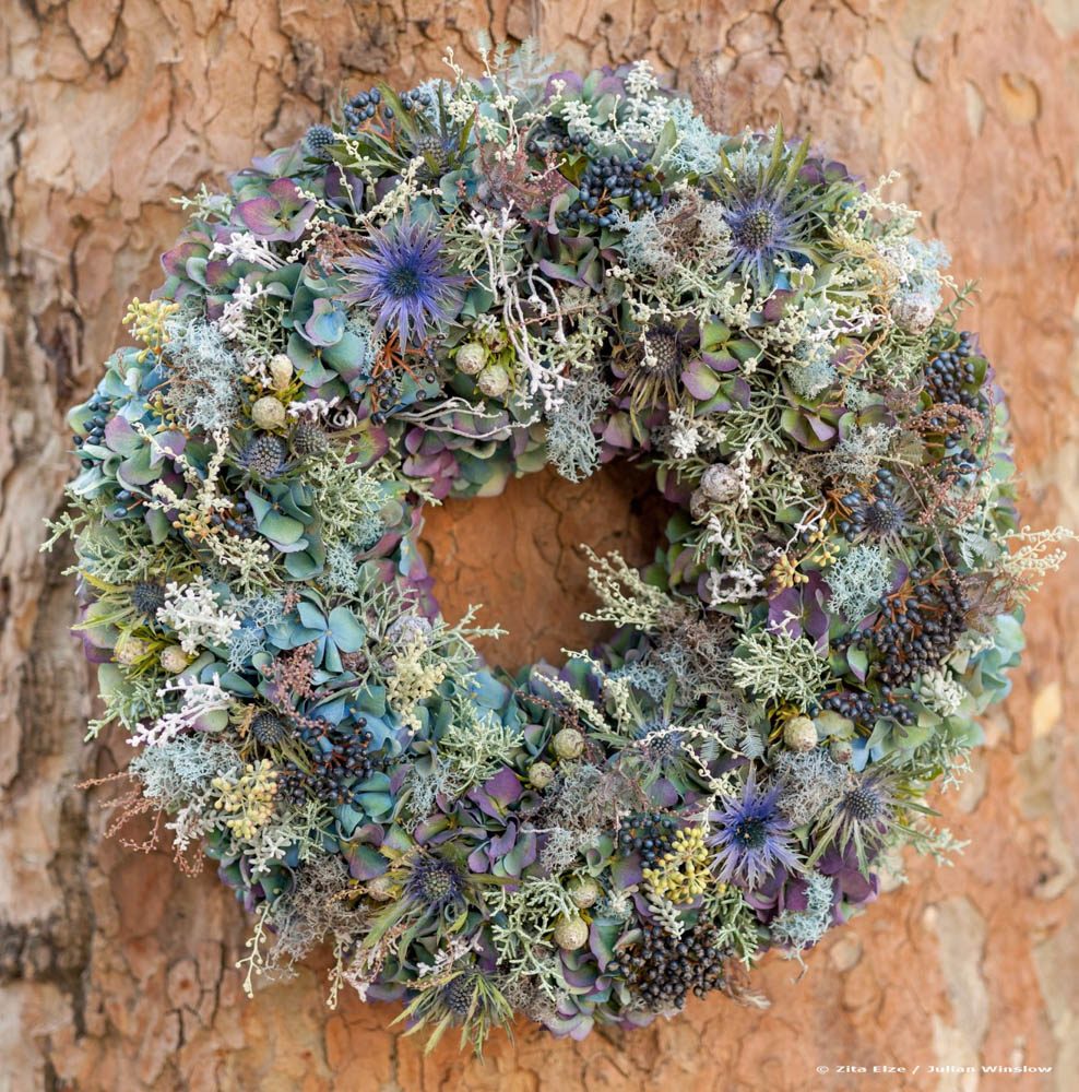 Festive Blues Wreath